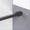 Tukivarren lasikiinnike.15x15mm, musta