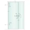 Sarana PILOT pari luonnonväri anodisointi 8-10 mm lasille, 40kg per pari