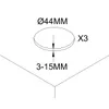 Kaluste valaisin setti 3W*3 KIT Osram LED, väri NW/WW, kulma 20