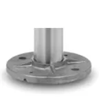 Kaidetolppa ilman reikää, h 970 mm putkelle 42,4x2 mm, AISI 304