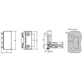 Lasiovensarana kiinnipitomekanismilla 5-8mm lasille, mattaniklattu