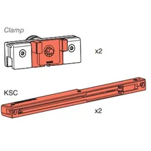 Liukuhelasarja KSC, lasille 8 mm UnikGlass+ 50/RollGlass+ 50