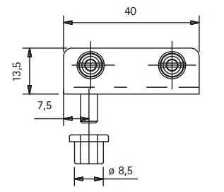 Tappisarana kromi 4-6mm lasille