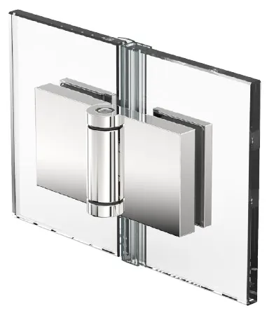 Duššihing klaas-klaas 180°, välja liikuv,1 V klaasile 6/8/10 mm), 2 hinge 36kg, matt-kroom