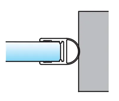 Tiivistysprofiili, kirkas 6/8 mm lasille