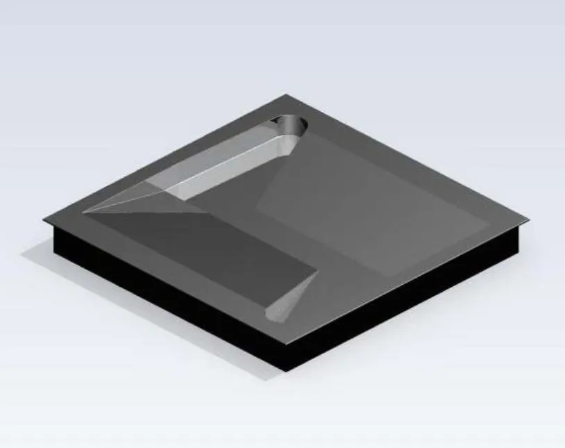 Asiapaperi laatikko, RAL 9005 440x440 mm