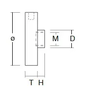 Peitehattu kierteellä T:4,5 mm, RST