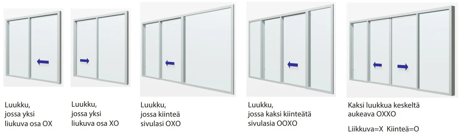 SAFE-liukuluukku vaakas.ulkokäytö  2K lasi