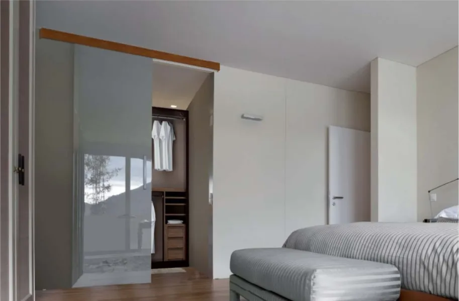 UNIKGLASS6 0 liukuovi sarja, 8mm lasille sarja 3m kiskolla