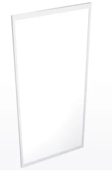 Seinäelementti valkoinen, 100x 250 cm Alumiiniprofiilirunkoinen