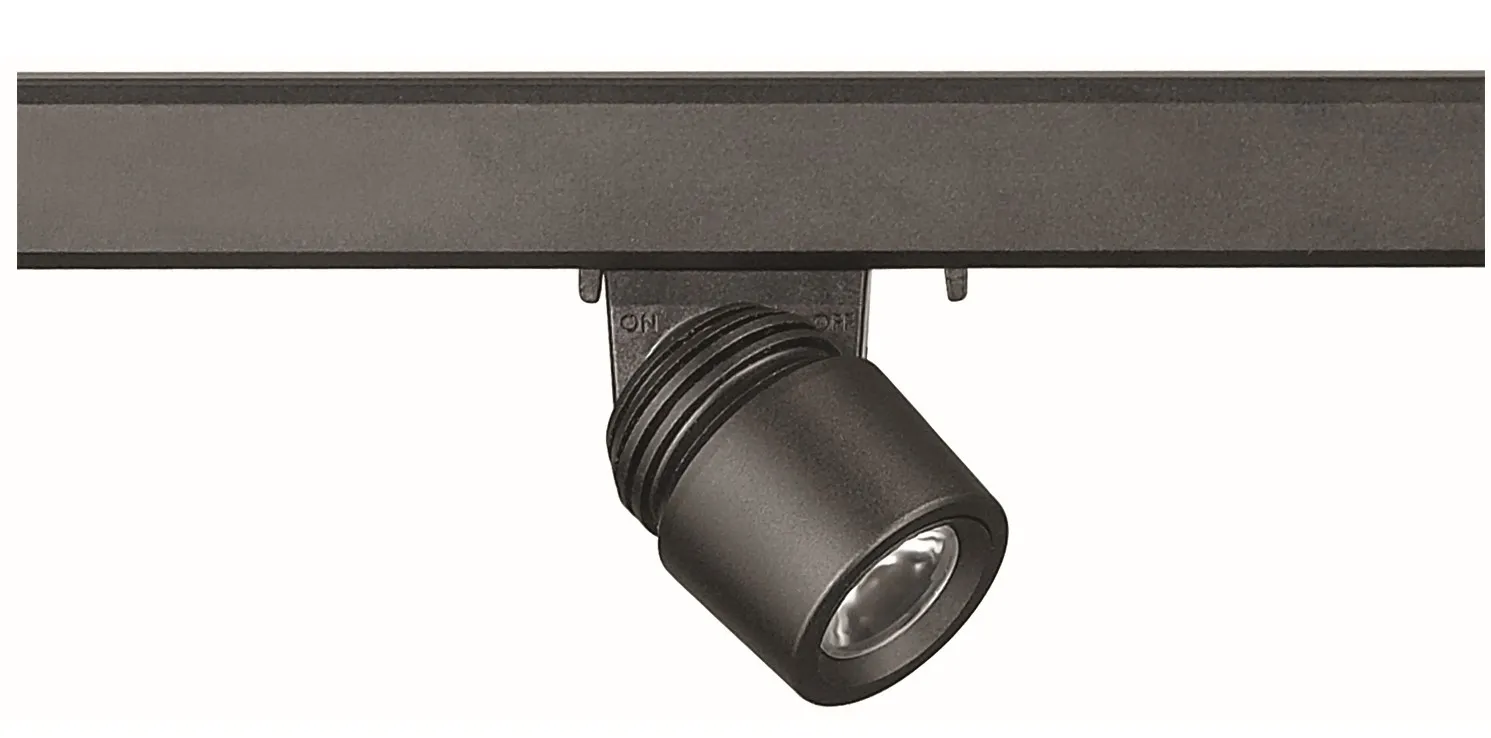 LED valaisin minikiskolle, 3000K, 3,4W Input:DC-12V, musta, säädettävä